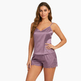 Women's Pajama Set with Cami Top and Shorts