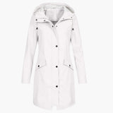 Women’s Raincoat with Hood and Zipper
