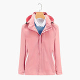 Women's Ski Jacket with Hood and Zippered Pockets