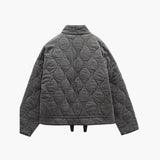 Women's Quilted Jacket with Zipper and Side Pockets