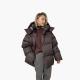 Women's Quilted Jacket with High Collar