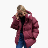 Women's Quilted Jacket with High Collar