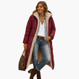 Women's Quilted Coat with Hood and Lined Interior