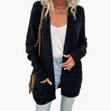 Women’s Open Front Cardigan with Long Sleeves