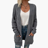 Women’s Open Front Cardigan with Long Sleeves