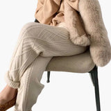 Women's Knit Jogging Pants with Straight Leg