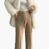 Women's Knit Jogging Pants with Straight Leg