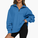Women’s Knitted Sweater with Half Zip