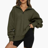Women’s Knitted Sweater with Half Zip