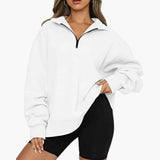 Women’s Knitted Sweater with Half Zip
