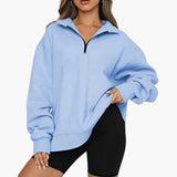Women’s Knitted Sweater with Half Zip