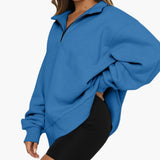 Women’s Knitted Sweater with Half Zip