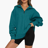 Women’s Knitted Sweater with Half Zip