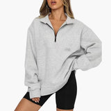 Women’s Knitted Sweater with Half Zip