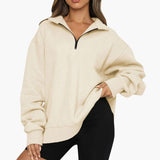 Women’s Knitted Sweater with Half Zip