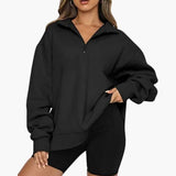 Women’s Knitted Sweater with Half Zip