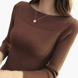 Women's Knit Sweater with Long Sleeves