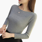 Women's Knit Sweater with Long Sleeves