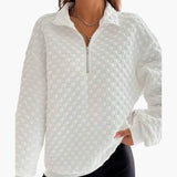 Women's Knit Sweater with Textured Surface