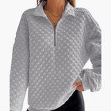 Women's Knit Sweater with Textured Surface