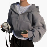 Women's Hoodie Sweatshirt with Zipper