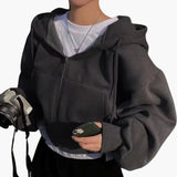 Women's Hoodie Sweatshirt with Zipper