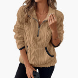 Women's Teddy Fleece Pullover with Kangaroo Pockets