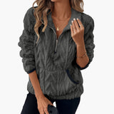 Women's Teddy Fleece Pullover with Kangaroo Pockets