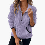 Women's Teddy Fleece Pullover with Kangaroo Pockets