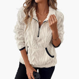 Women's Teddy Fleece Pullover with Kangaroo Pockets