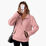 Women's Teddy Fleece Pullover with Kangaroo Pockets