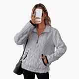Women's Teddy Fleece Pullover with Kangaroo Pockets