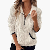 Women's Teddy Fleece Pullover with Kangaroo Pockets