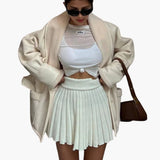Women's Winter Jacket with Belt and Front Pockets