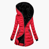 Women’s Jacket with Asymmetrical Zipper and Hood