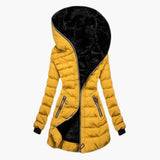 Women’s Jacket with Asymmetrical Zipper and Hood