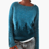 Women's Sweater with Patterned Surface