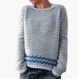 Women's Sweater with Patterned Surface