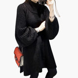 Women's Sweater with Round Neck and Oversize Cut