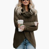 Women's Sweater with Shawl Collar