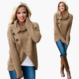 Women's Sweater with Shawl Collar