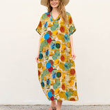 Women´s Cotton and Linen Summer Kaftan
