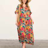 Women´s Cotton and Linen Summer Kaftan