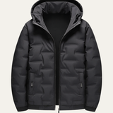 The Brenton Men’s Ski Winter Jacket – Warm Insulated Skiing Hooded Parka – Black