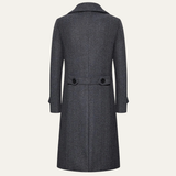 The Vicenza Men's Long Double Breasted Wool Trench Coat