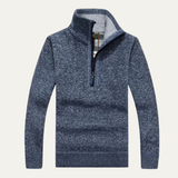 The Bolzano Men’s Fleece Thicker Half Zip Turtleneck Sweater