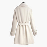 Women’s Trench Coat with Belt and Wide Lapels