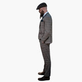 Men's 3-Piece Suit with Check Pattern