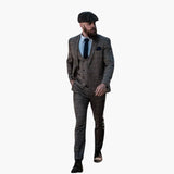 Men's 3-Piece Suit with Check Pattern