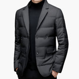 Men's Blazer Jacket with Buttons and Side Pockets